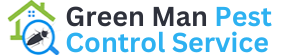 Green Man Pest Control Service Header Logo