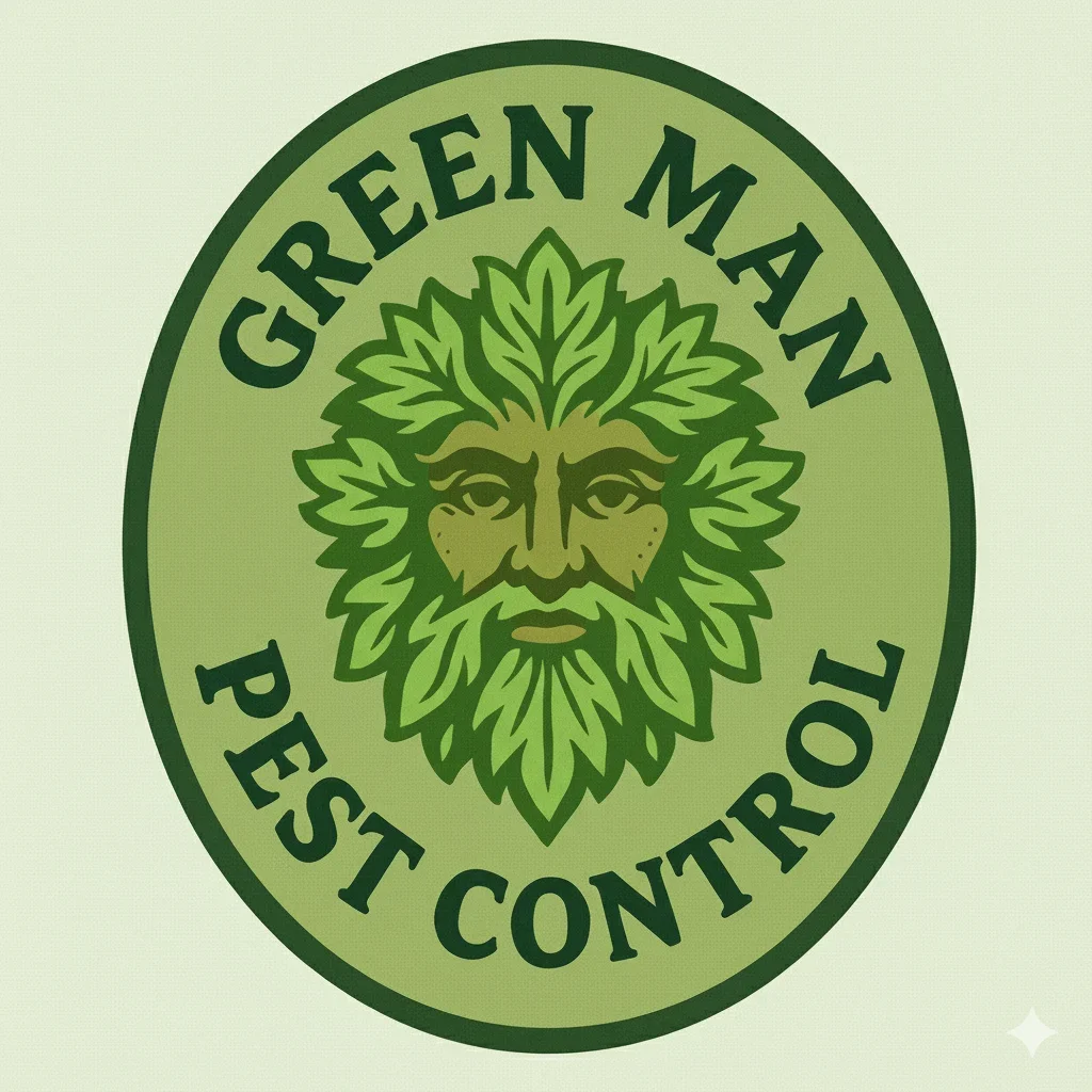 Green Man Pest Control Logo